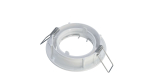Ceiling lighting point fitting OPRA cast round adjustable white